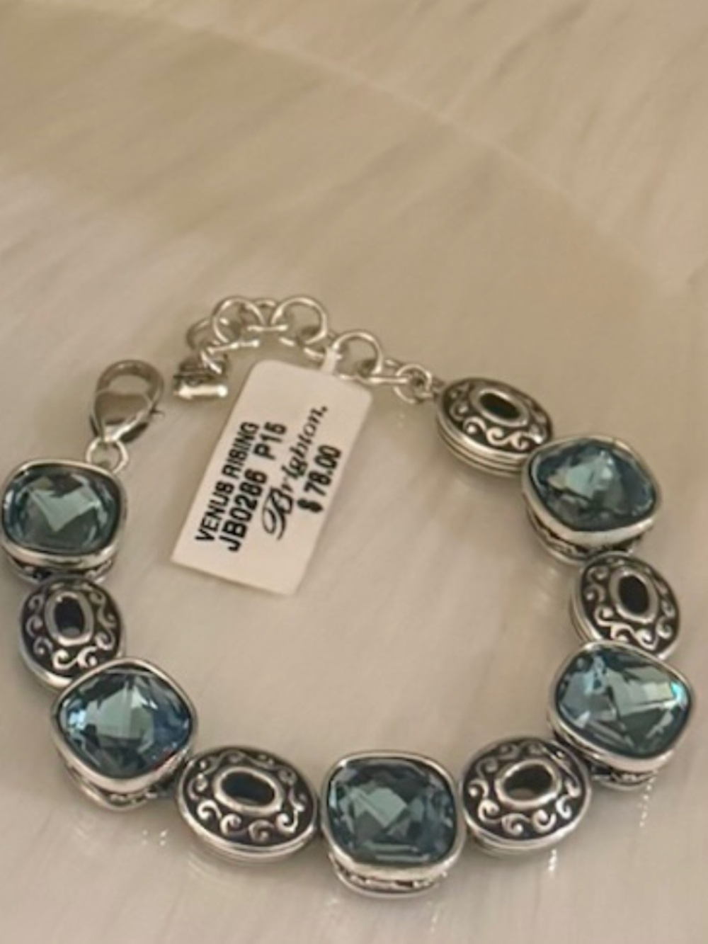 Brighton Venus Rising Bracelet Aqua  NWT  Rare / Retired